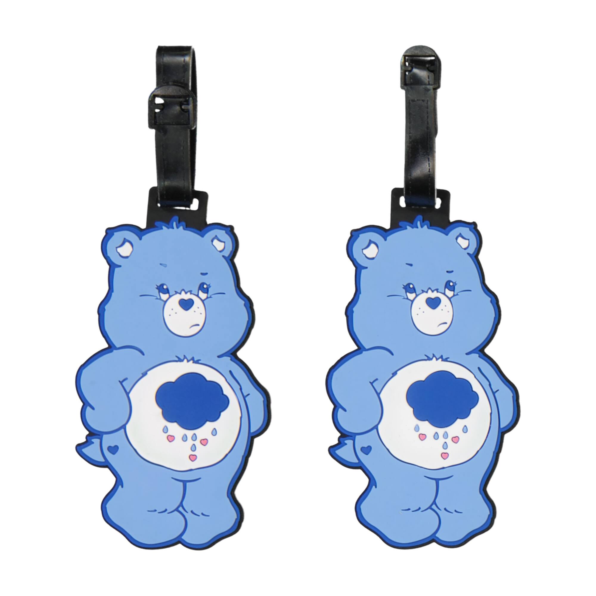 Front. Ful - Ful Care Bears Grumpy Bear 2-Piece Luggage Tag Set - BLUE.