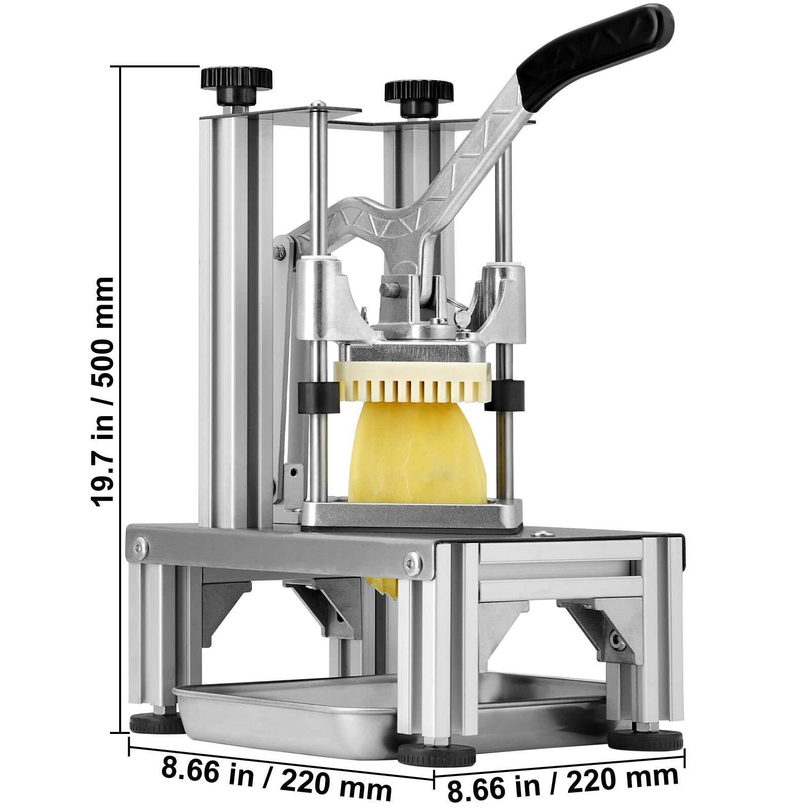 19.7 in / 500 mm
8.66 in / 220 mm
8.66 in / 220 mm