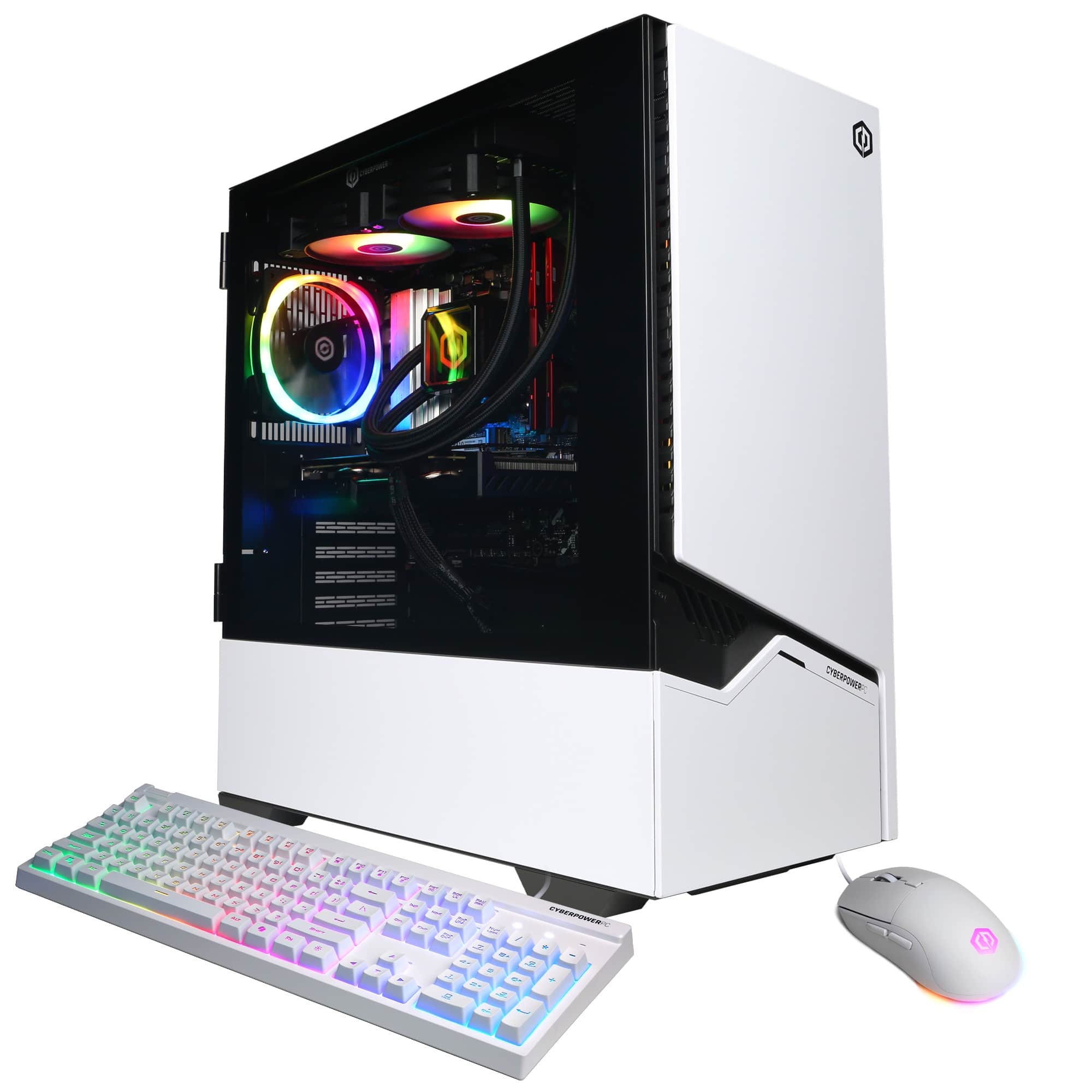 CyberPowerPC - Gaming Desktop - AMD Ryzen 7 8700F - AMD Radeon RX 9060 XT 16GB - 32GB DDR5 - 2TB PCIe 4.0 SSD