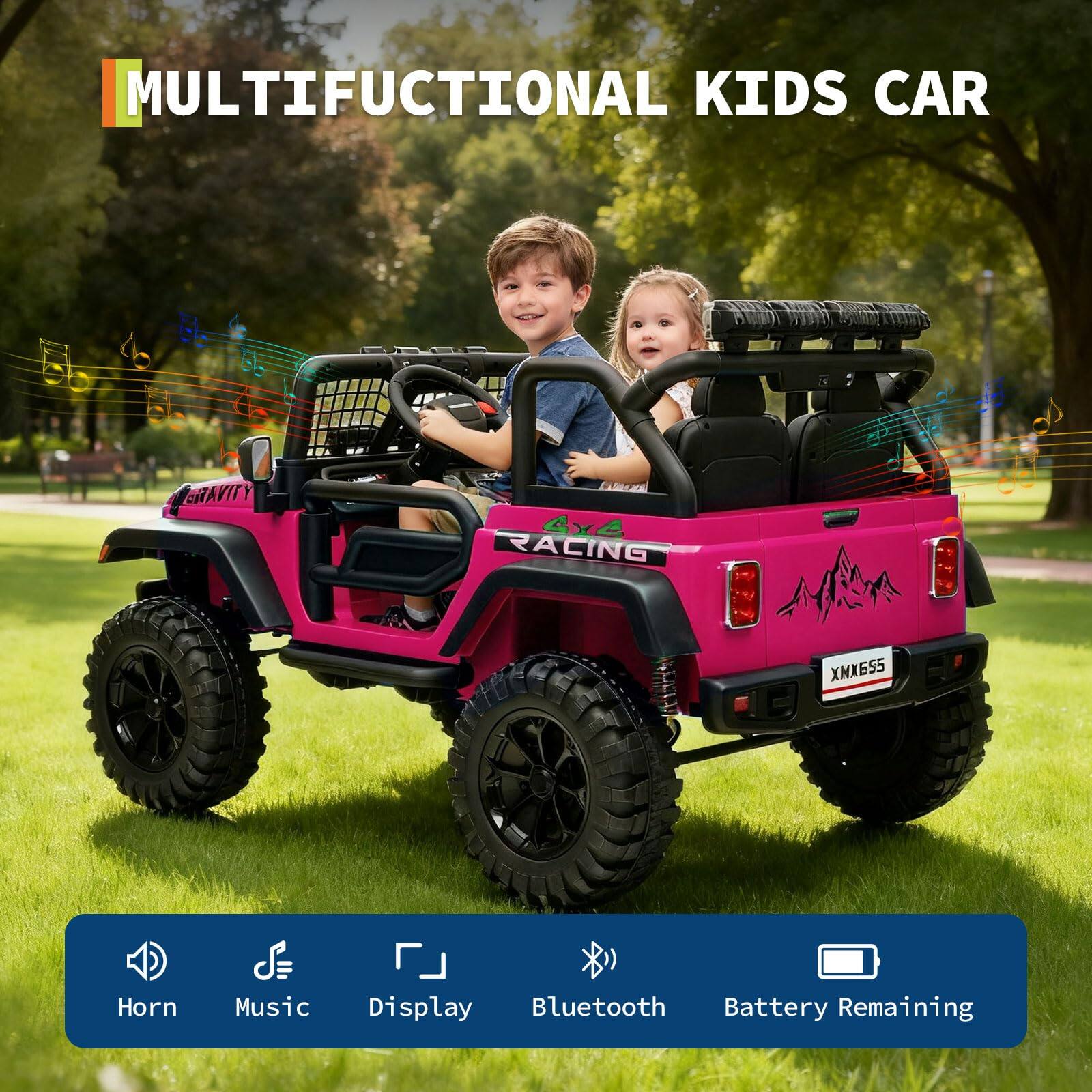 MULTIFUNCTIONAL KIDS CAR

GRAVITY RACING XNX655

Horn
Music
Display
Bluetooth
Battery Remaining