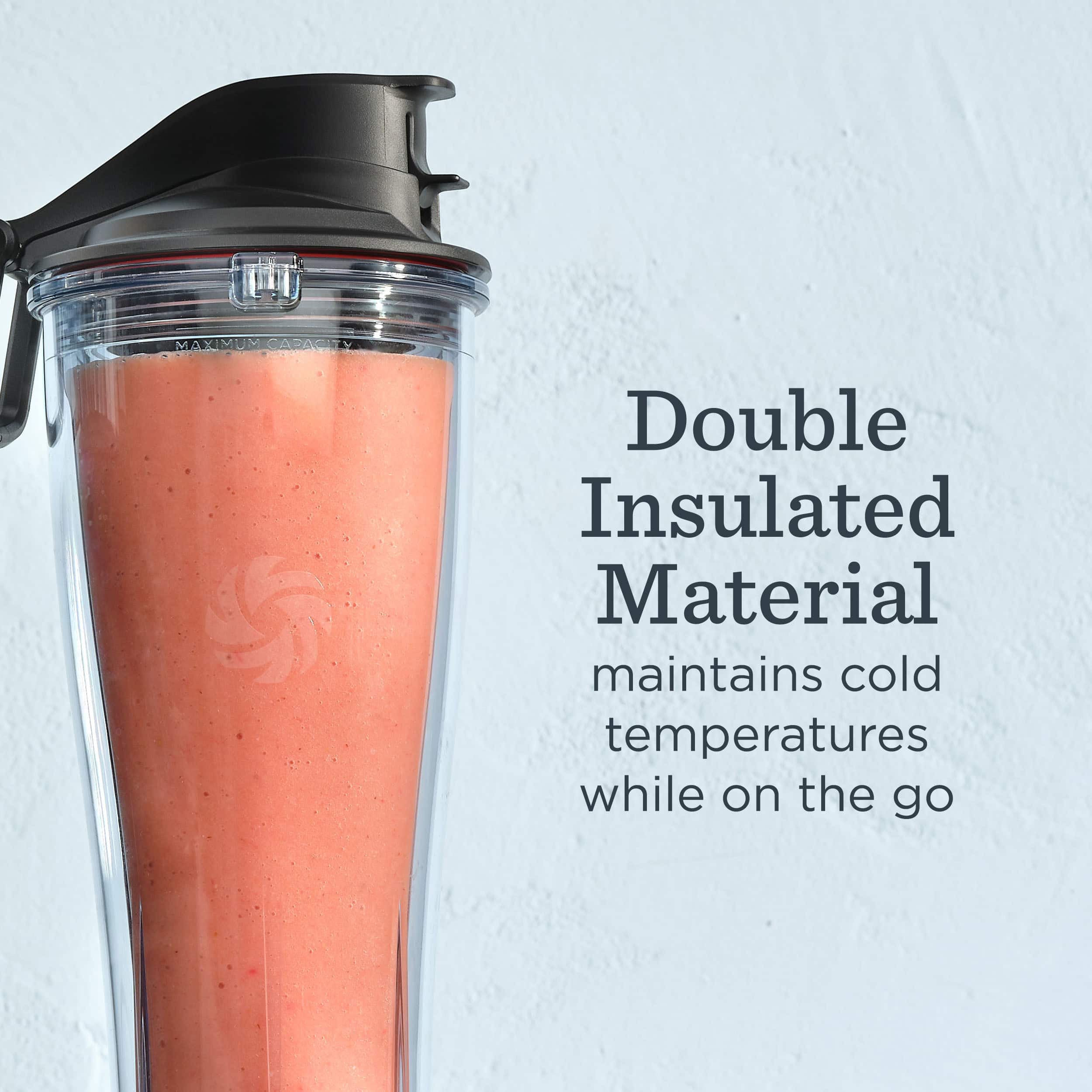 Double Insulated Material maintains cold temperatures while on the go