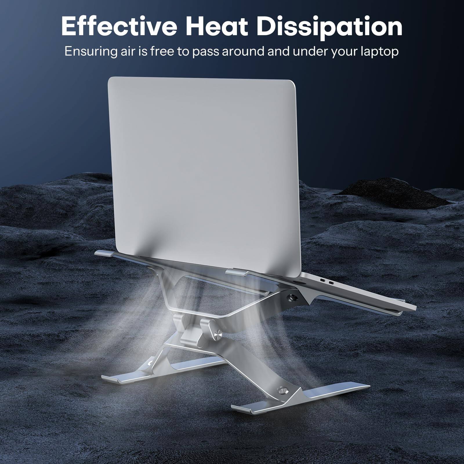 Effective Heat Dissipation  
Ensuring air is free to pass around and under your laptop