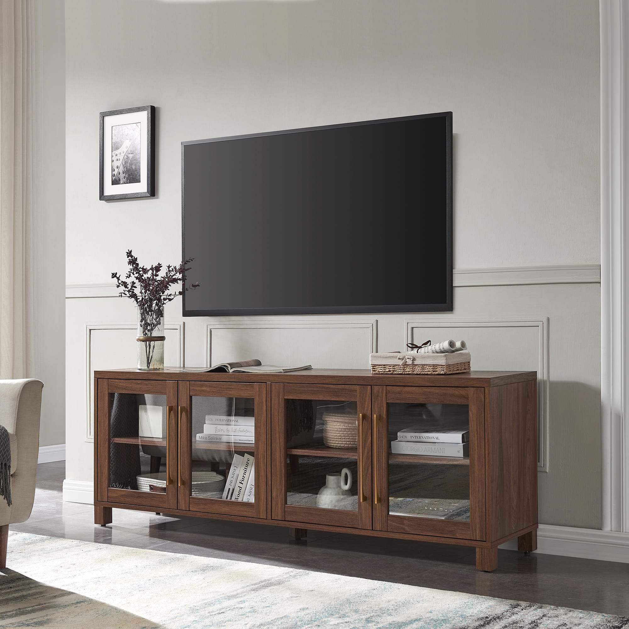 Camden&Wells – Quincy TV Stand for Most TVs up to 75″ – Walnut Sansujyuku sansujyuku.com