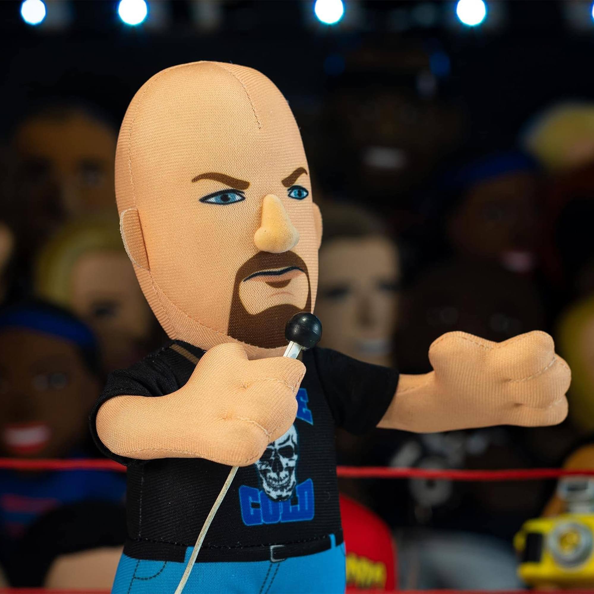 Alt View 4. Uncanny Brands - WWE Stone Cold Steve Austin 10 Inch Collector Plush - Multi-Colored.