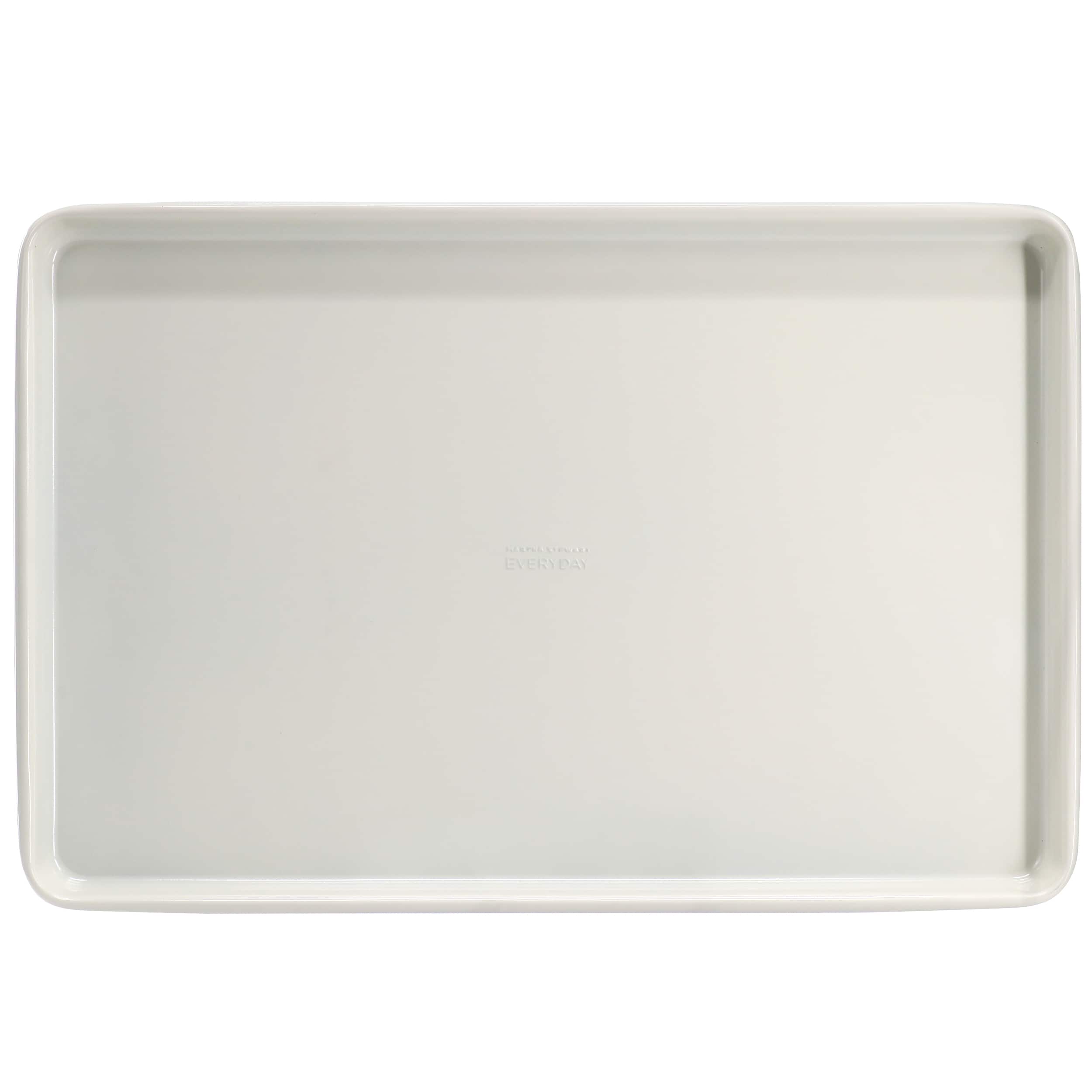 Martha Stewart - Everyday Color Bake 17 x 11 Inch Nonstick Rectangular Carbon Steel Cookie Sheet - Linen
