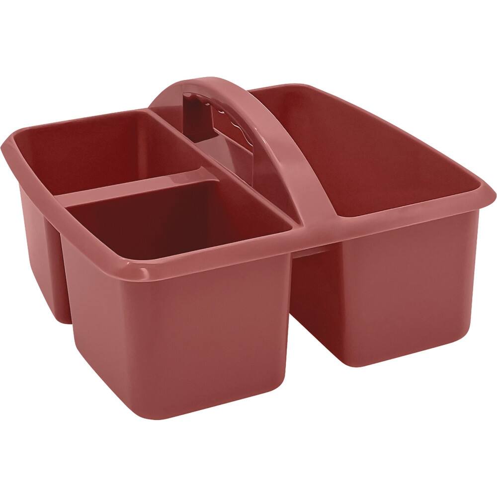 Front. Teacher Created Resources - Teacher Created Resources Plastic Storage Caddy, Deep Rose.