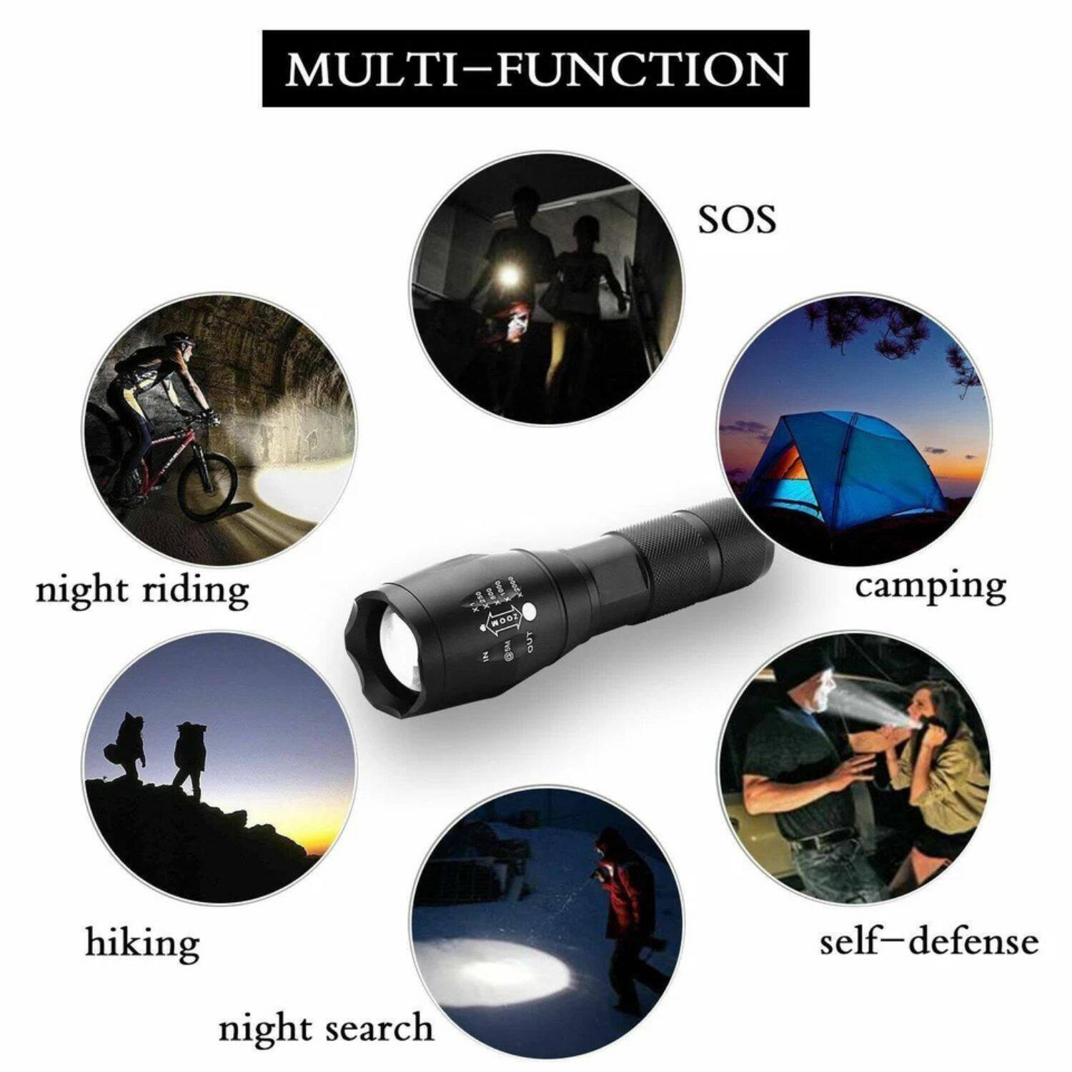 MULTI-FUNCTION

- night riding
- hiking
- night search
- camping
- self-defense
- SOS