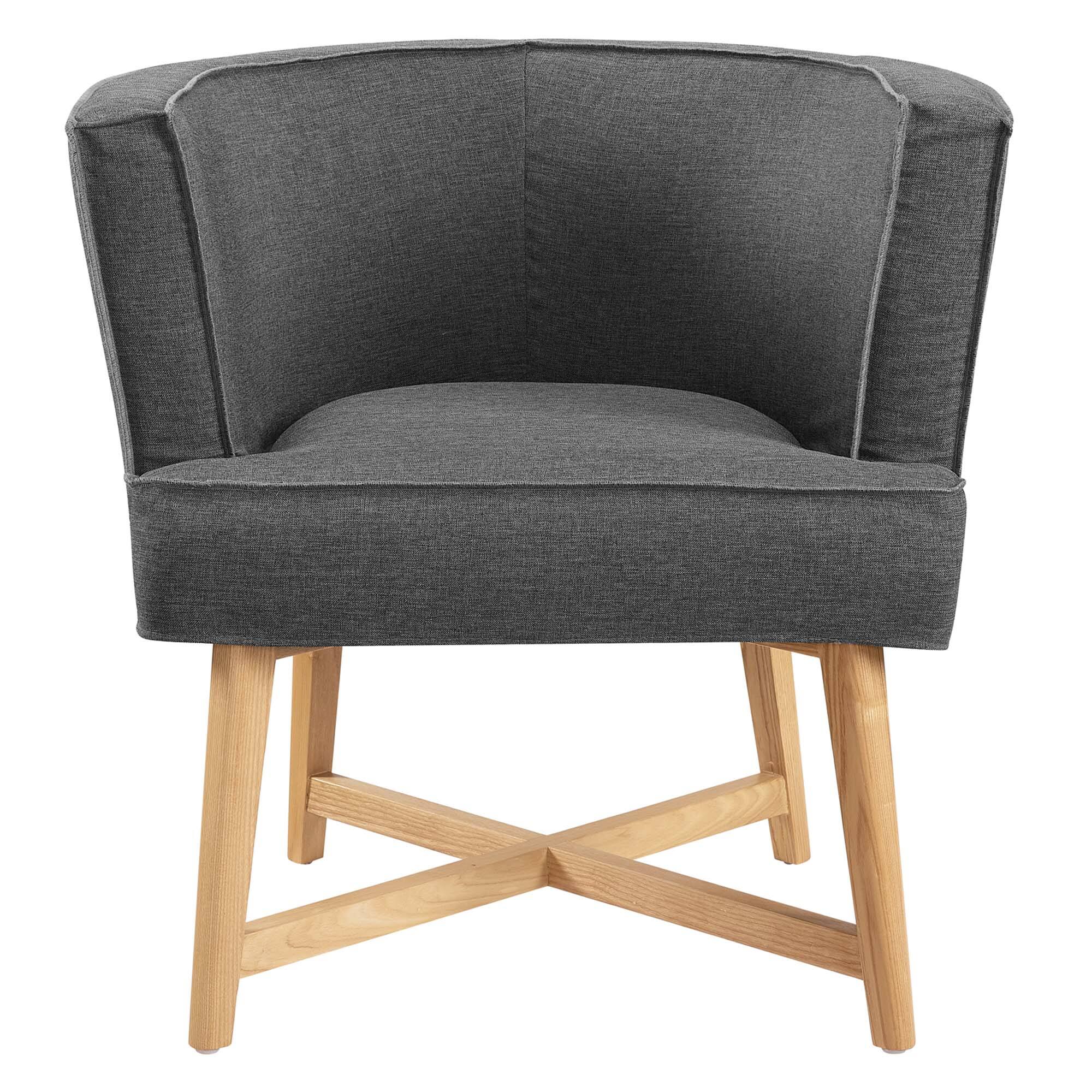 Alt View 3. Modway - Anders Upholstered Fabric Accent Chair by Modway - Gray.
