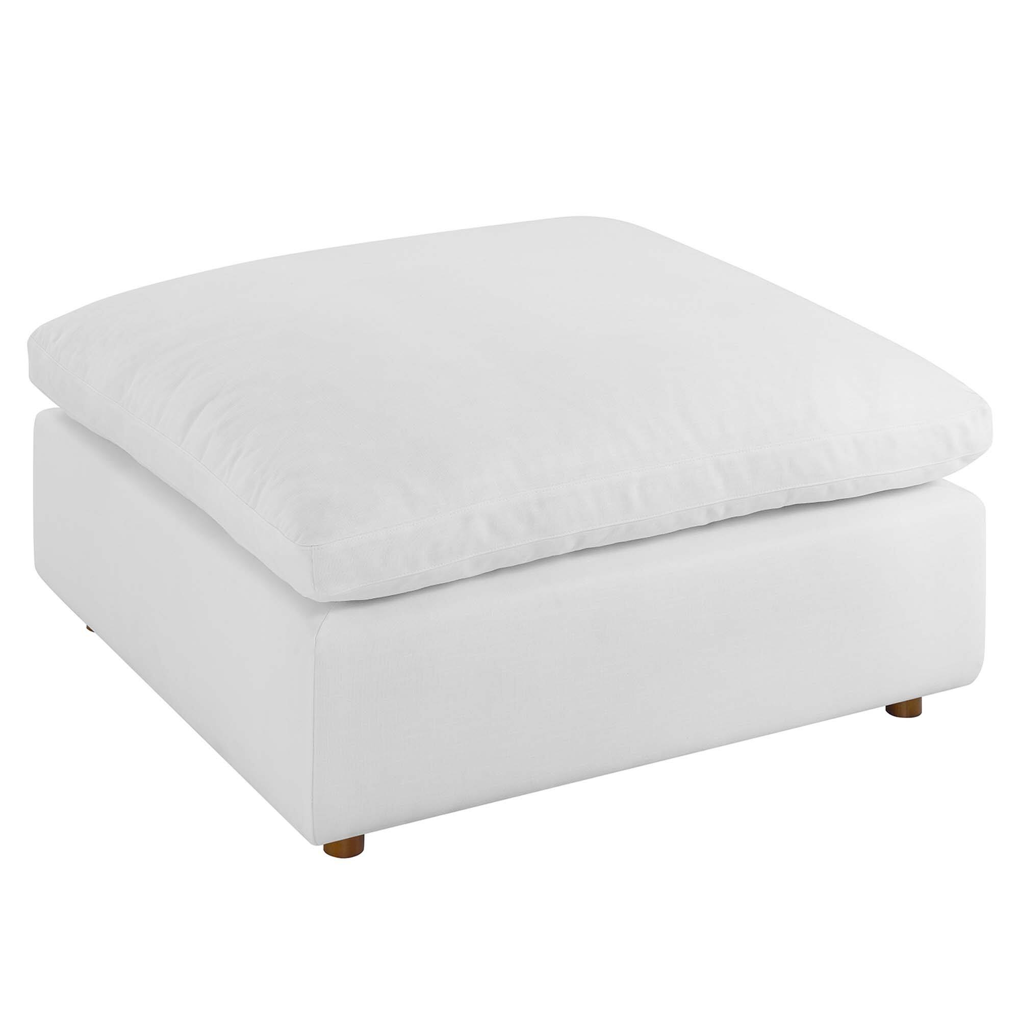 Angle. Modway - Commix Down Filled Overstuffed Ottoman by Modway - EEI-3318-PUW.