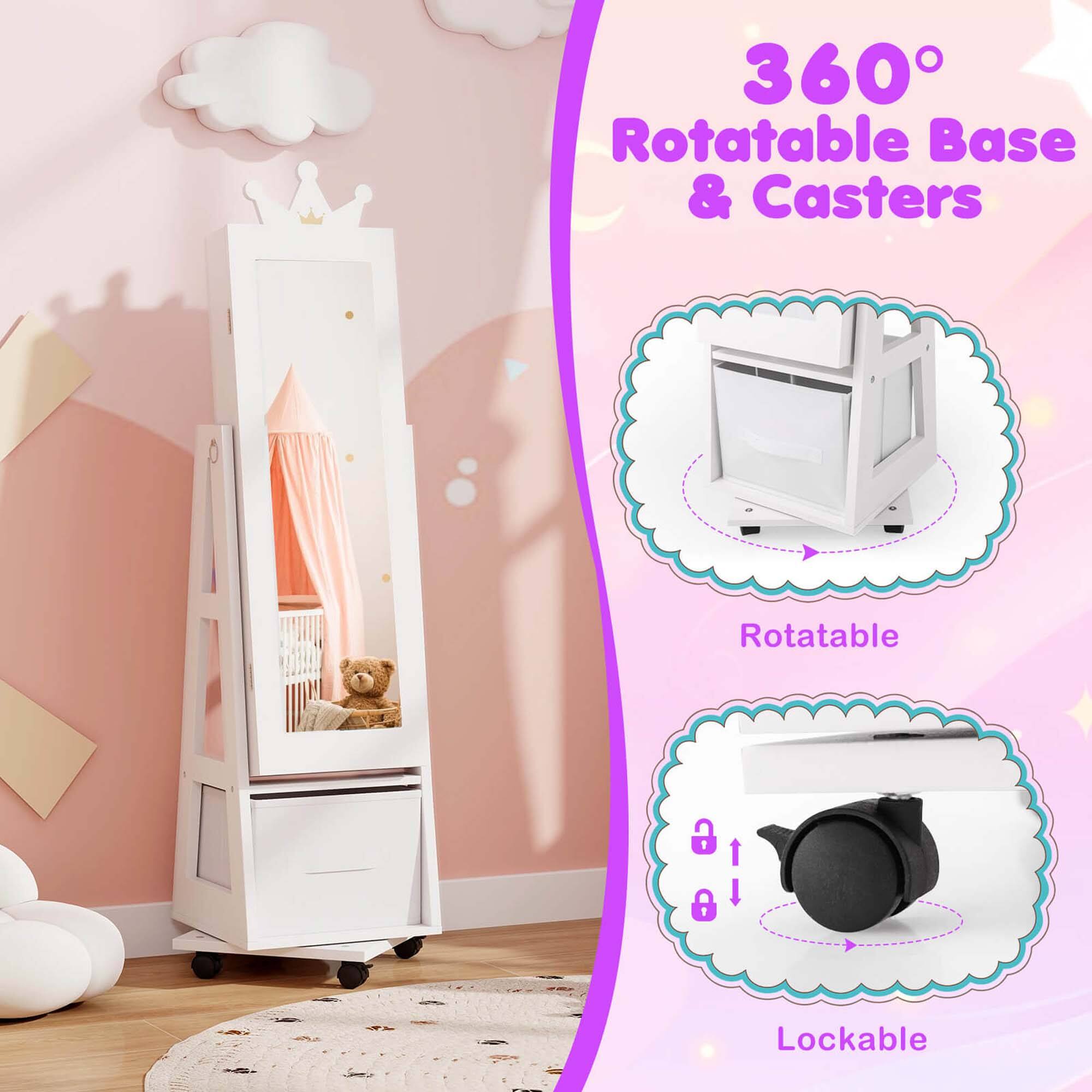 360 Rotatable Base & Casters
Rotatable
Lockable