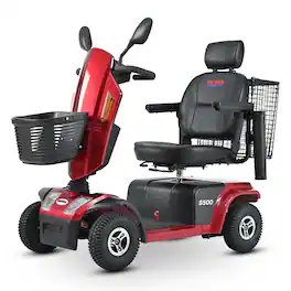 Loheer - Heavy Duty Mobility Scooter Bariatric Medical Power Scooter for Adults - Red