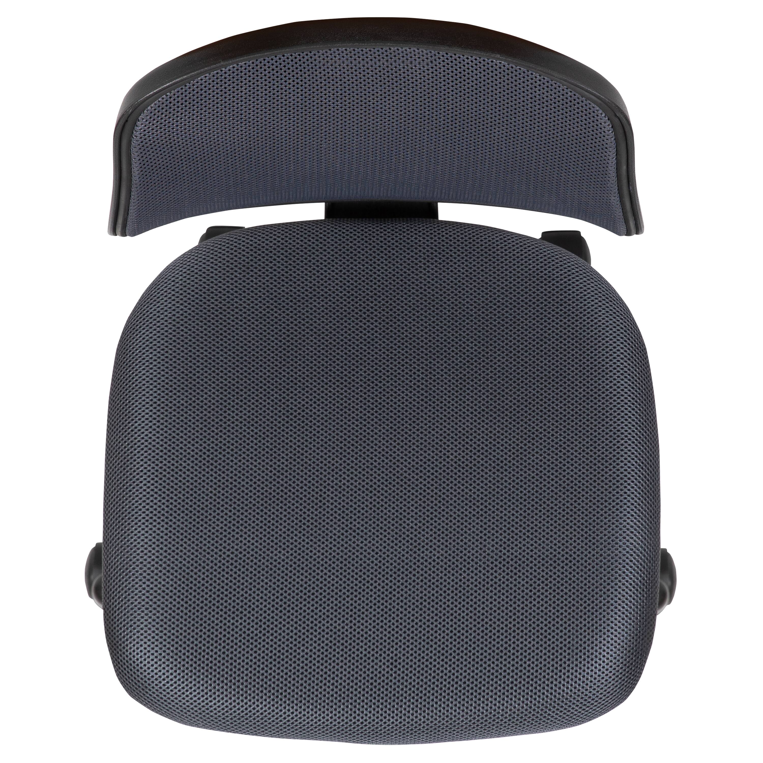 Alt View 8. Emma + Oliver - Mid-Back Mesh Swivel Task Office Chair with Pivot Back - Gray.