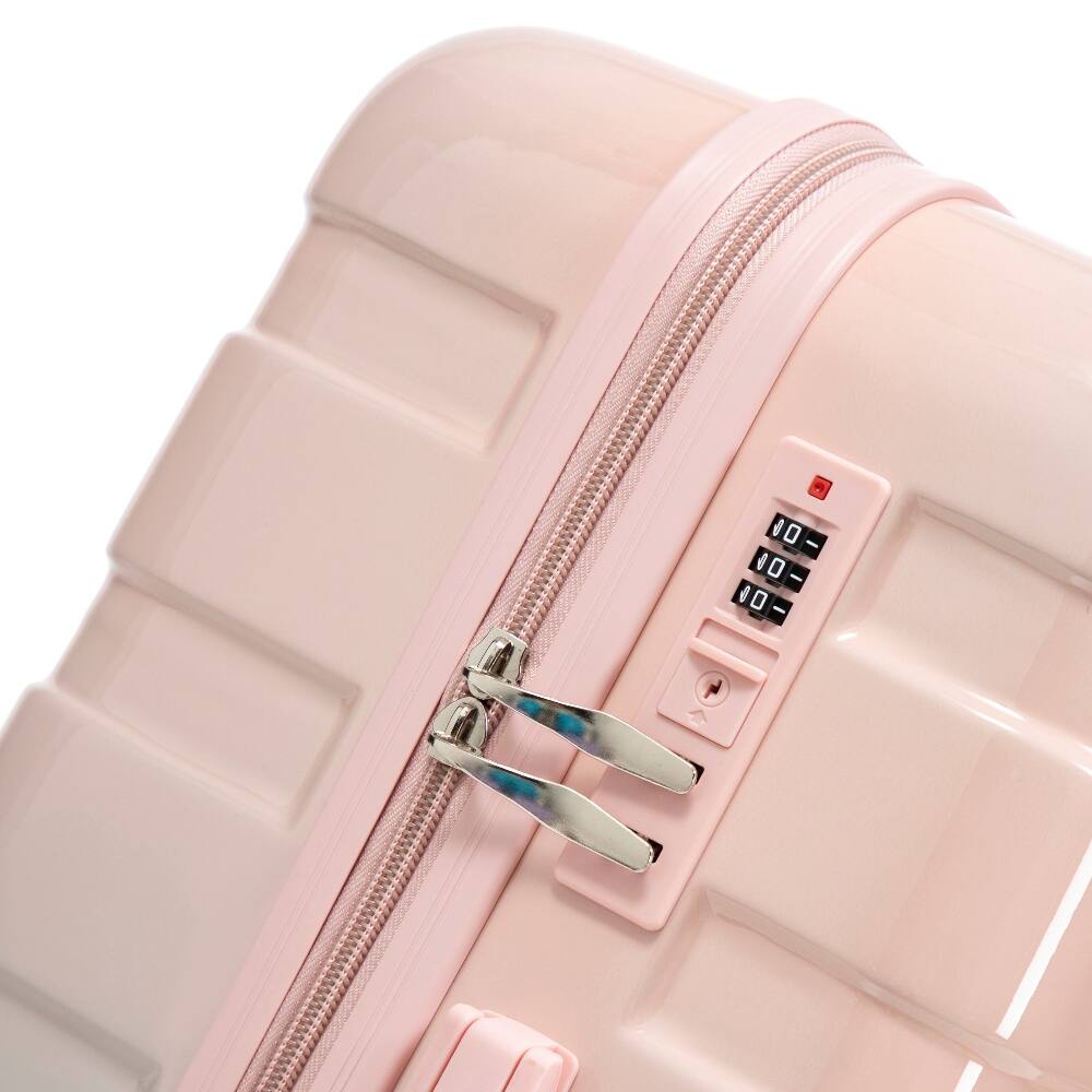 Alt View 10. Ropilly - Ropilly 3 Piece Luggage Set Hard Shell Suitcase with Spinner Wheels Gradient Blue Pink - Blue+Pink.
