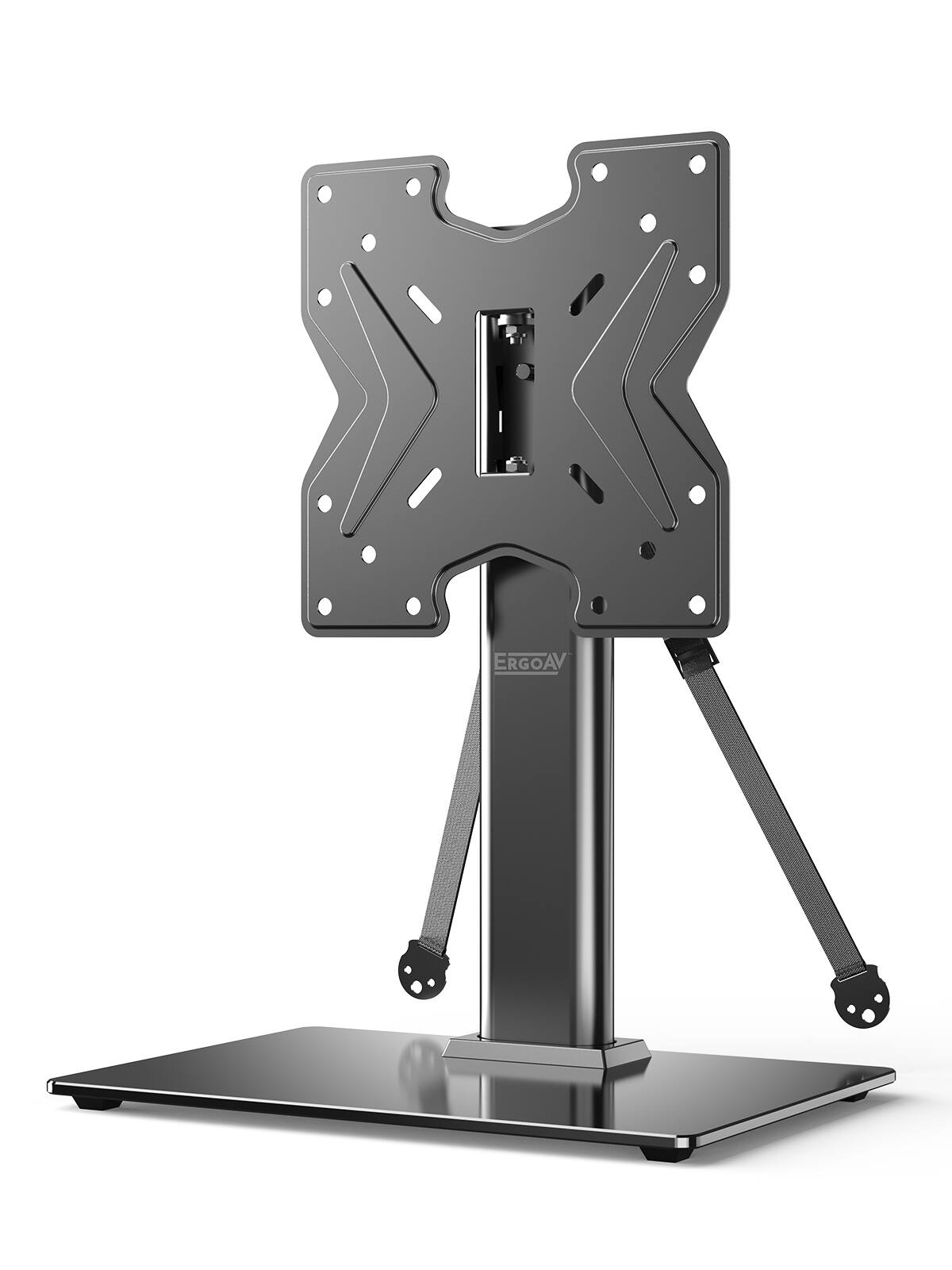 Alt View 4. ErgoAV - Tabletop TV Stand+Swivel for 19 -43" TV - Black.