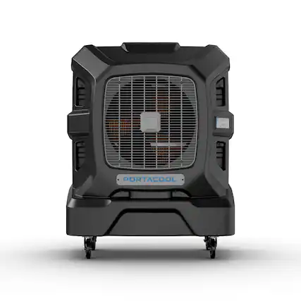 Front. Portacool - Apex 2000 Wi-Fi Enabled Portable Evaporative Cooler - Black, Textured.