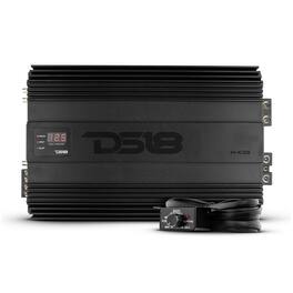 DS18 Audio - HOOLIGAN KO 1-Channel Class D Car Amplifier with Voltmeter, 5000W RMS at 1 Ohm - Black