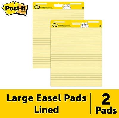 Post-it Brand  
Peca PustE  
Large Easel Pads  
2 Lined Pads