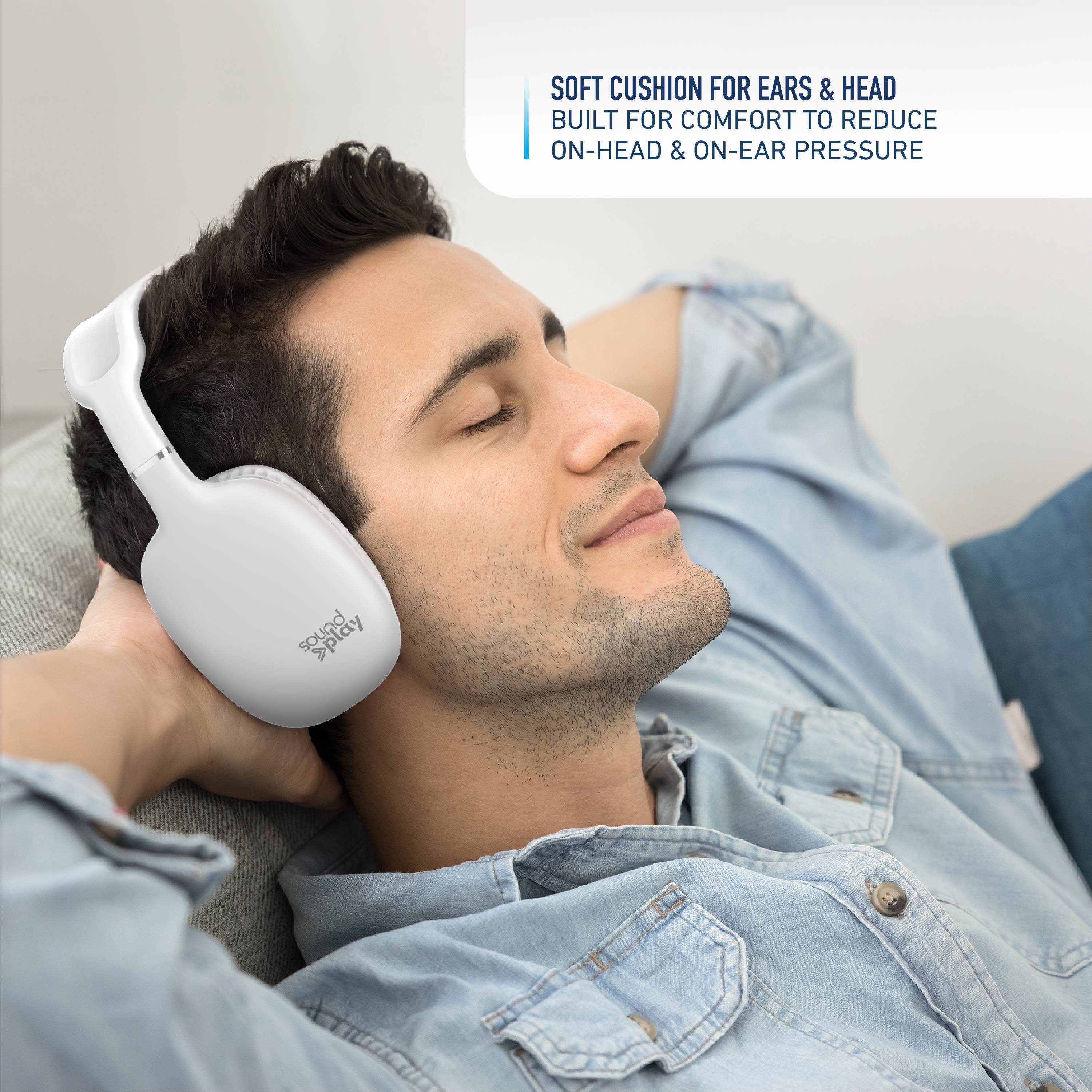 SOFT CUSHION FOR EARS & HEAD  
BUILT FOR COMFORT TO REDUCE ON-HEAD & ON-EAR PRESSURE