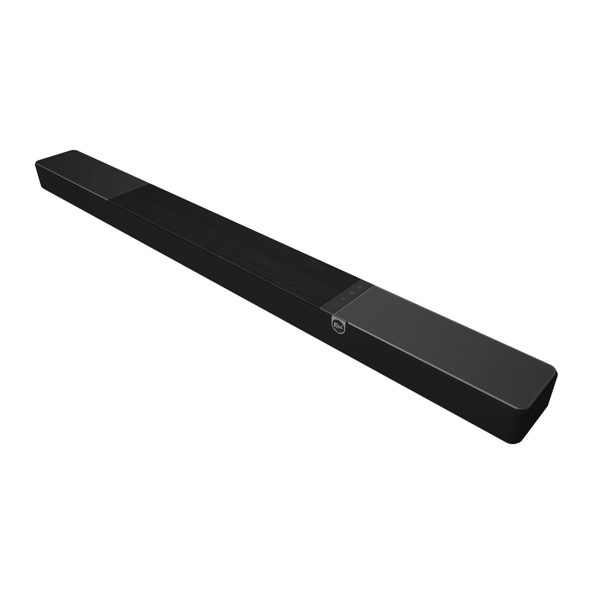 Angle. Klipsch - Klipsch FLEXUS-300-SOUNDBAR 5.1.2 Dolby Atmos Sound Bar Ebony with 5 Year Amber Protection Plan (2025) - Ebony.