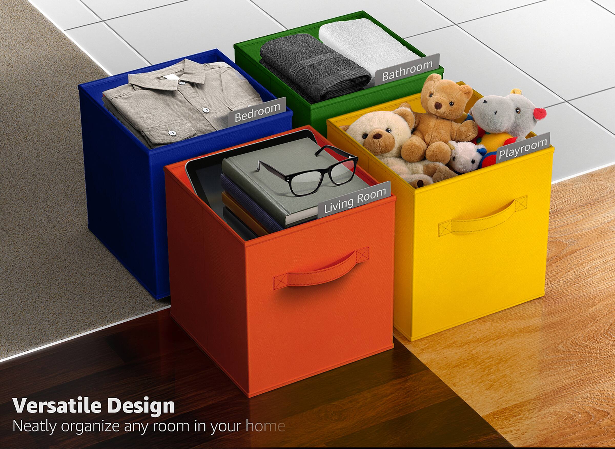 Versatile Design  
Neatly organize any room in your home  

Bedroom  
Bathroom  
Living Room  
Playroom