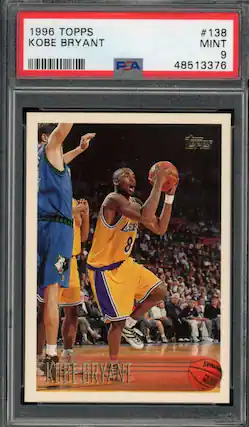 1996 TOPPS KOBE BRYANT #138 MINT 9 48513376 PSA