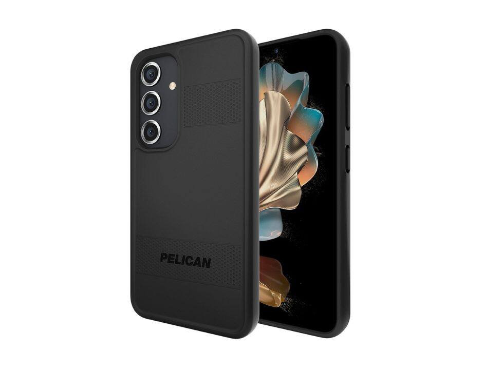 Front. Pelican - Pelican Protector Black Case for Samsung Galaxy S24 - Black.