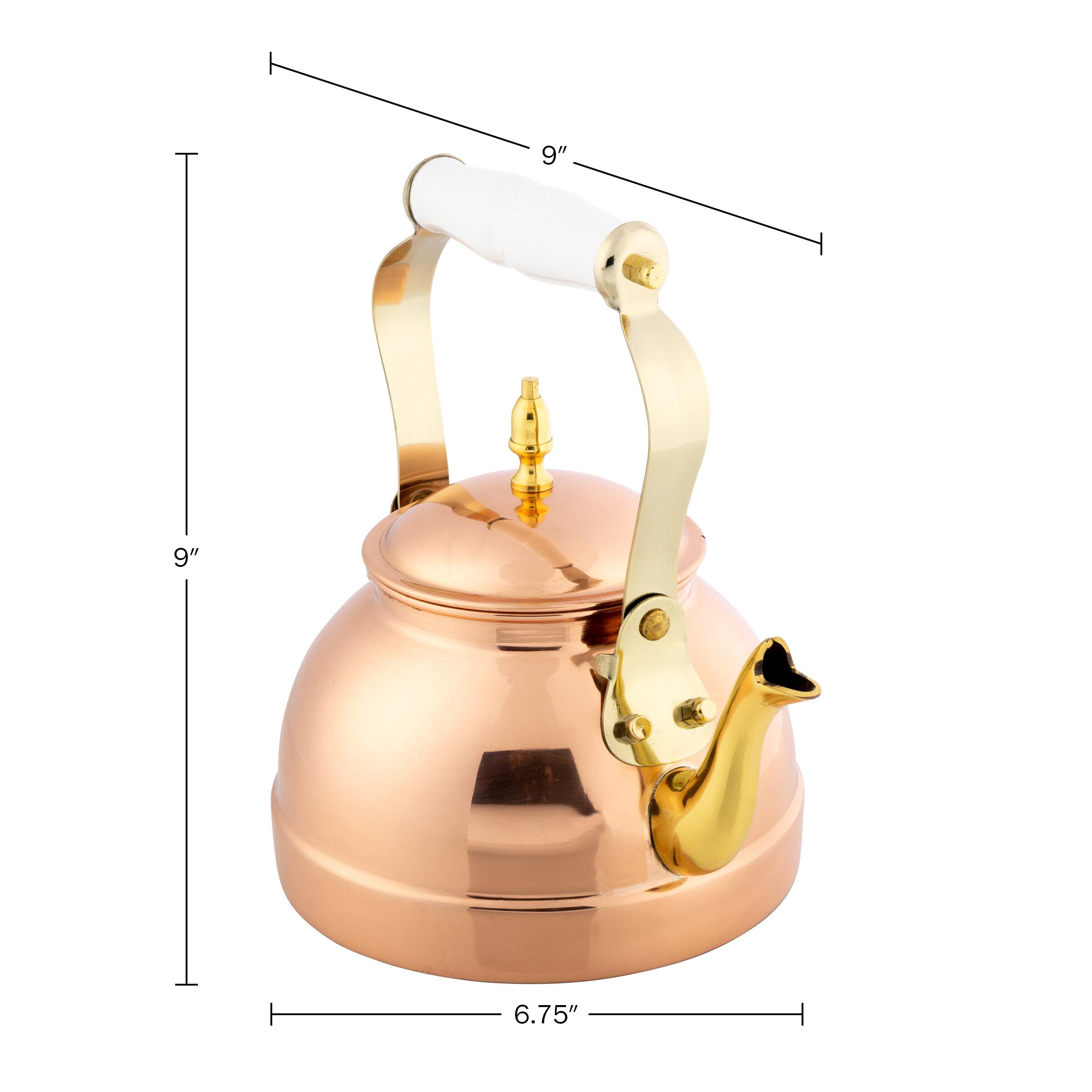 Alt View 1. Classic Cuisine - 7.25C/1.8Q Copper Tea Kettle - Vintage.