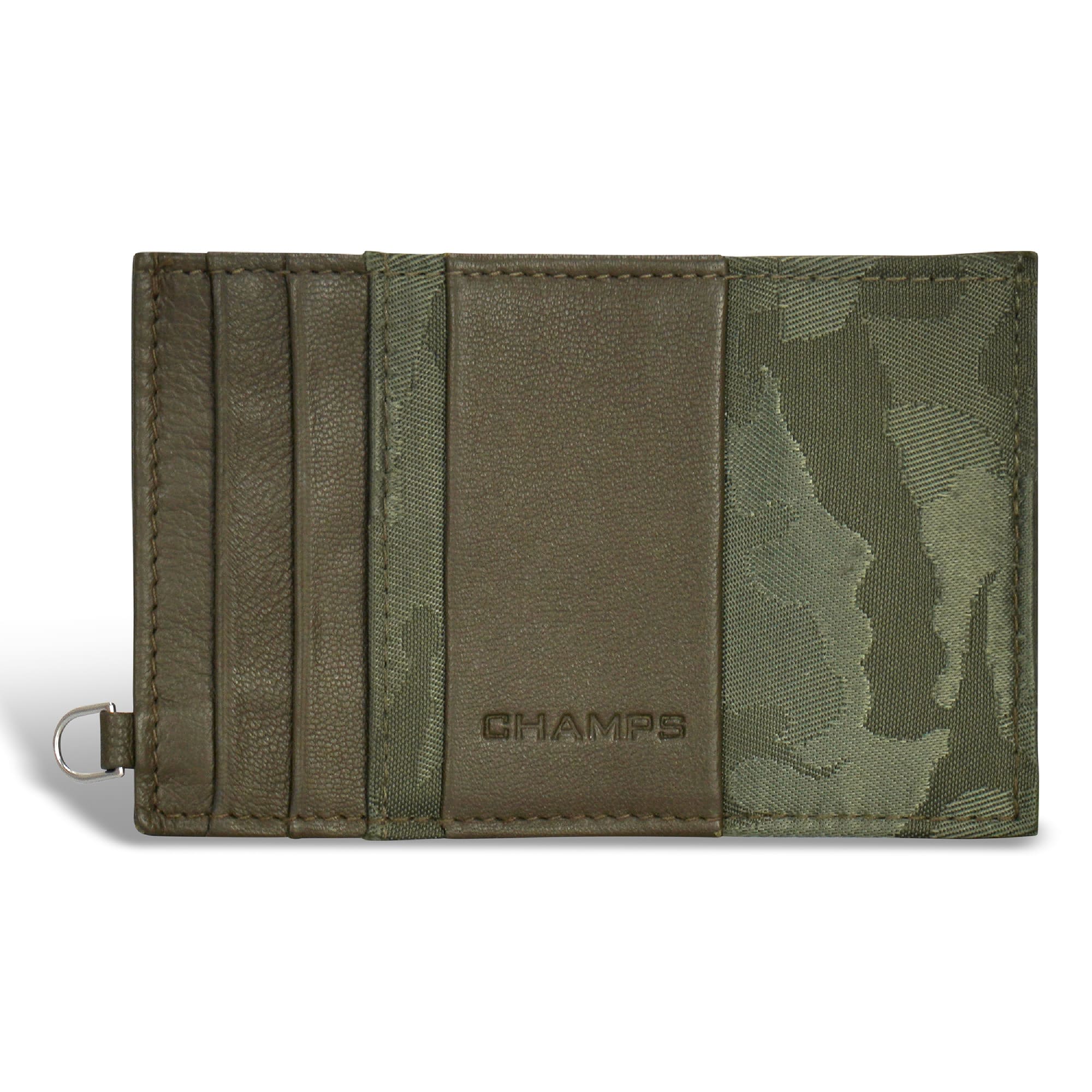 Champs - Camo Collection Leather Slim Cardholder - Green
