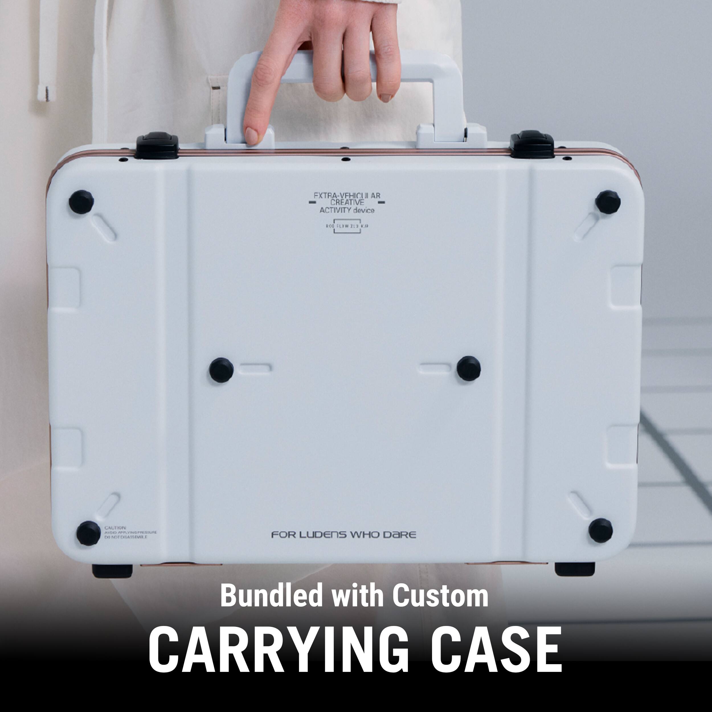 FXTRA-VEHIC 1 AR CREATIVE ACTIVITY device  
FOR LUDENS WHO DARE  
Bundled with Custom CARRYING CASE
