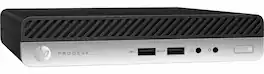 HP - Refurbished Excellent - Upgraded - ProDesk 400 G5 Mini Desktop (i5-9500T, 16GB, 512GB SSD, Intel UHD 630, Bluetooth, Win 11 Pro) - Black