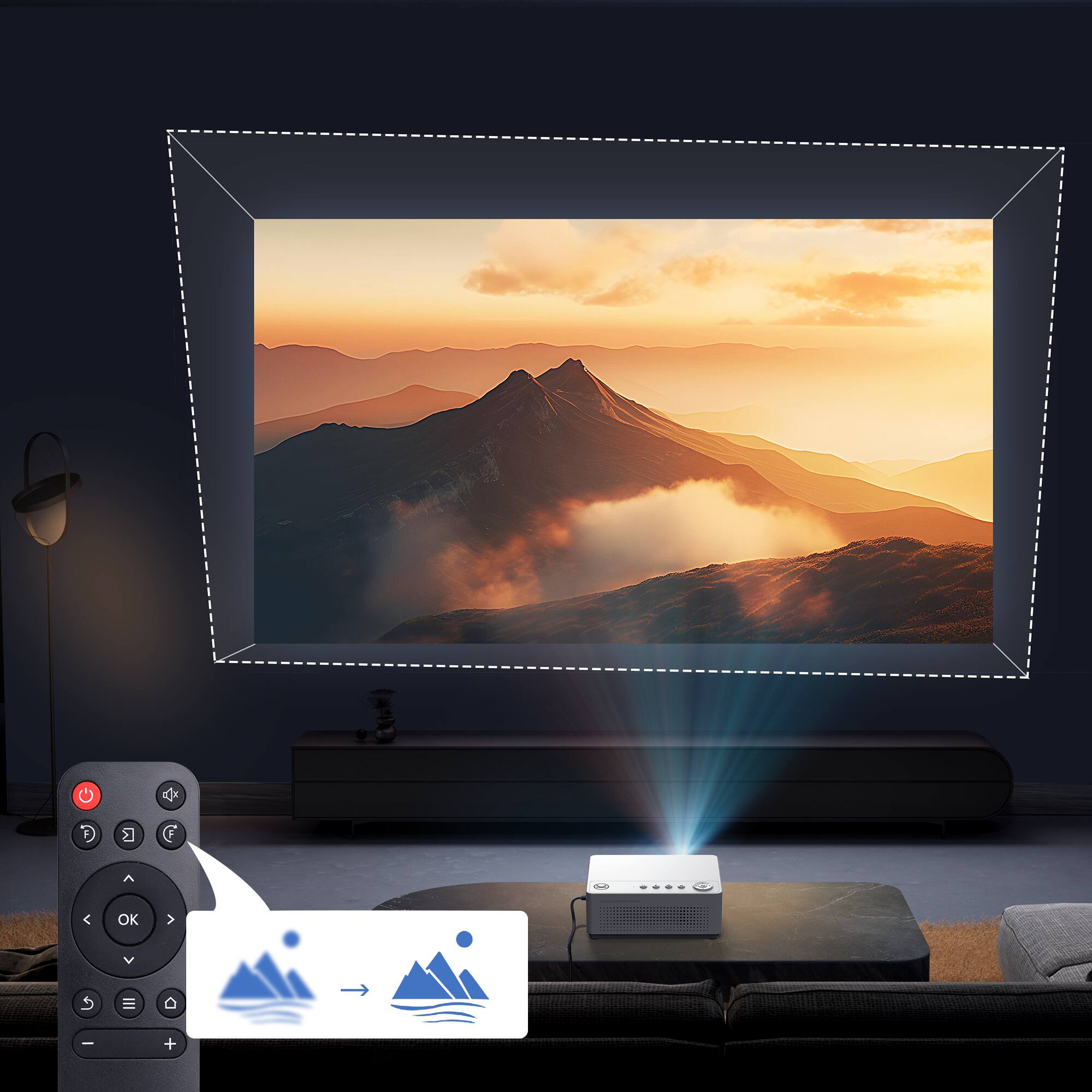 Alt View 12. Vankyo - Leisure 470 Neo 720P Wireless Mini Projector - White.