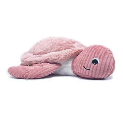 Front. TriAction Toys - Les Deglingos Large Plush Animal | Pink Turtle - Pink.
