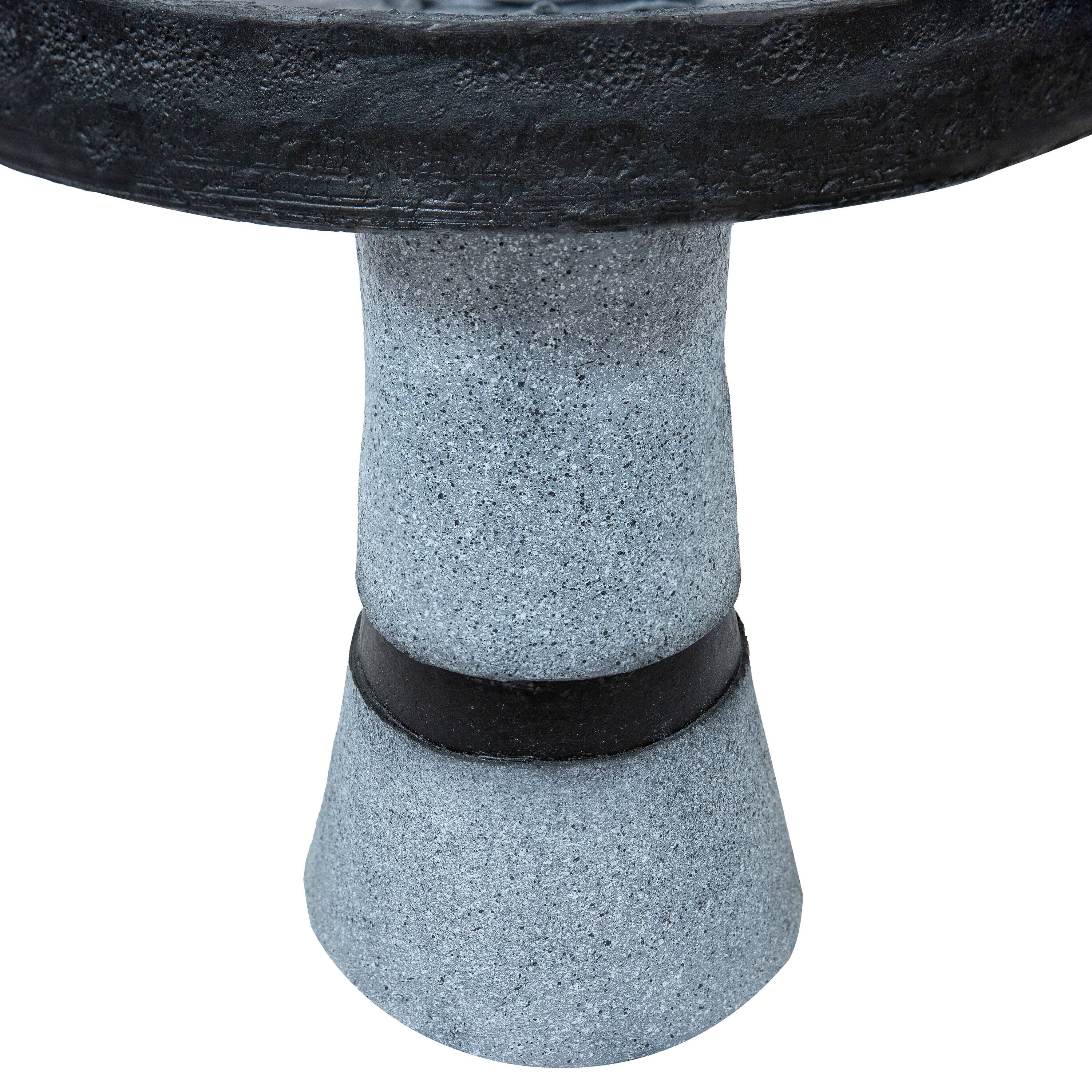 Alt View 9. Sunnydaze - Contemporary 2-Tone Outdoor Water Fountain with Light - 29.5" - Gray.