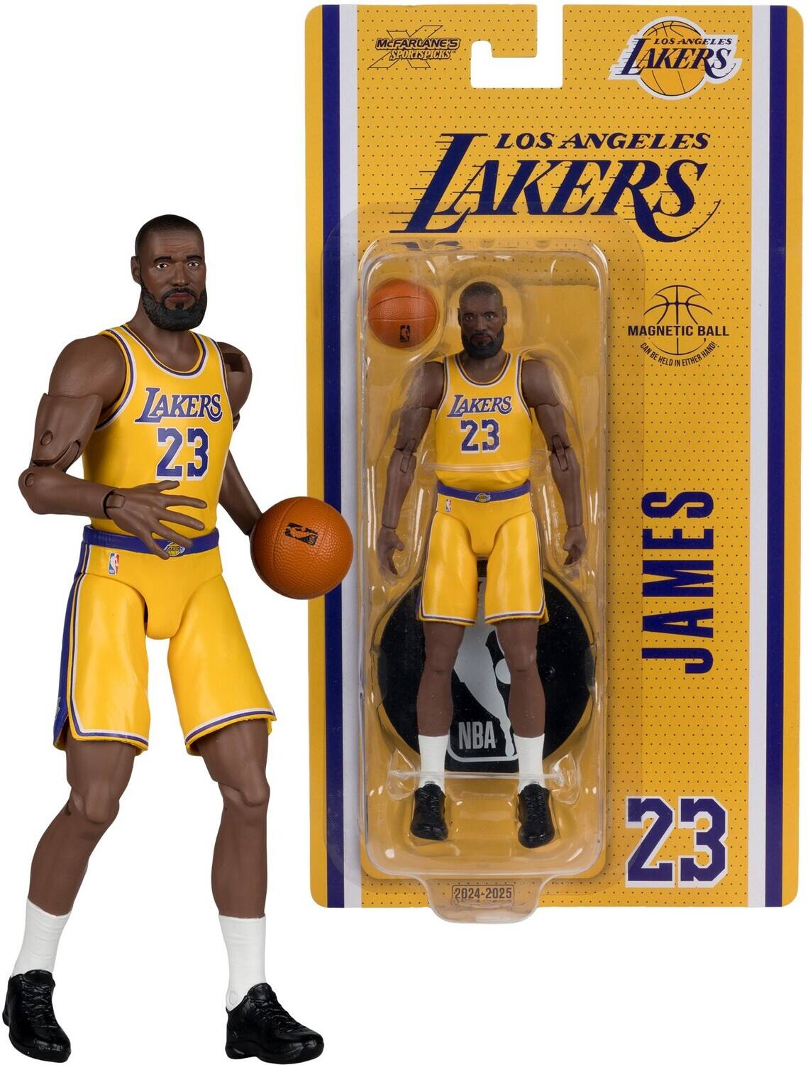 McFarlane Toys - McFarlane SportsPicks - NBA - Lebron James (Los Angeles Lakers) 6" Action Figure - COLLECTIBLES - Multicolor