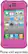 Front Standard. Concord Keystone - ECO NautiCase for Apple® iPhone® 4 - Black/Pink.