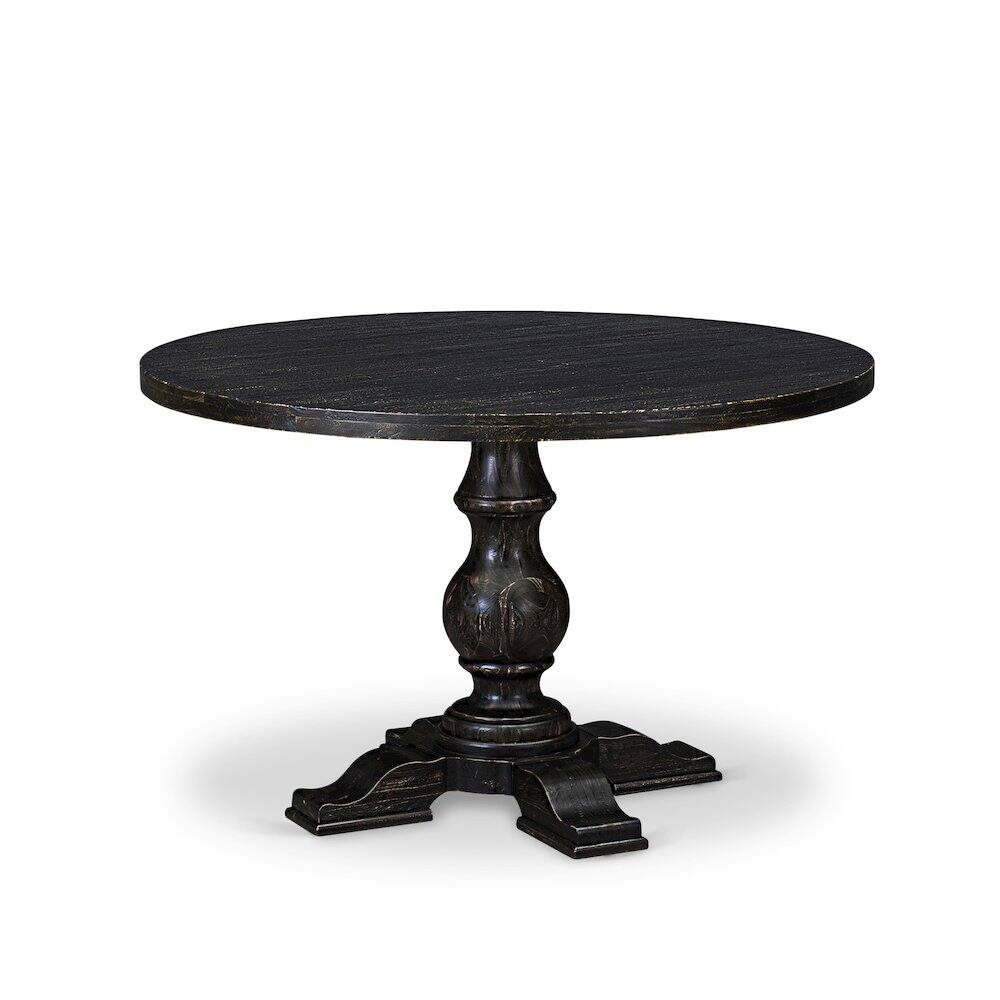 Alt View 2. East West Furniture - Wood Kitchen Table - Black.