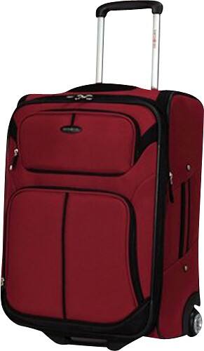 Angle Standard. Samsonite - Aspire GRT 21" Expandable Upright Case - Red/Black.