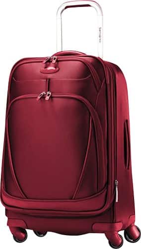Angle Standard. Samsonite - xSpace 21" Expandable Upright Spinner Bag - Mars Red.