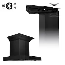 ZLINE - 24 inches - Externally Vented - Wall Range Hood - Black Stainless Steel