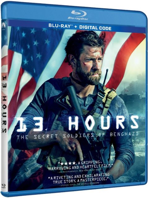 Front Standard. 13 Hours: The Secret Soldiers of Benghazi [Includes Digital Copy] [Blu-ray] [2016].