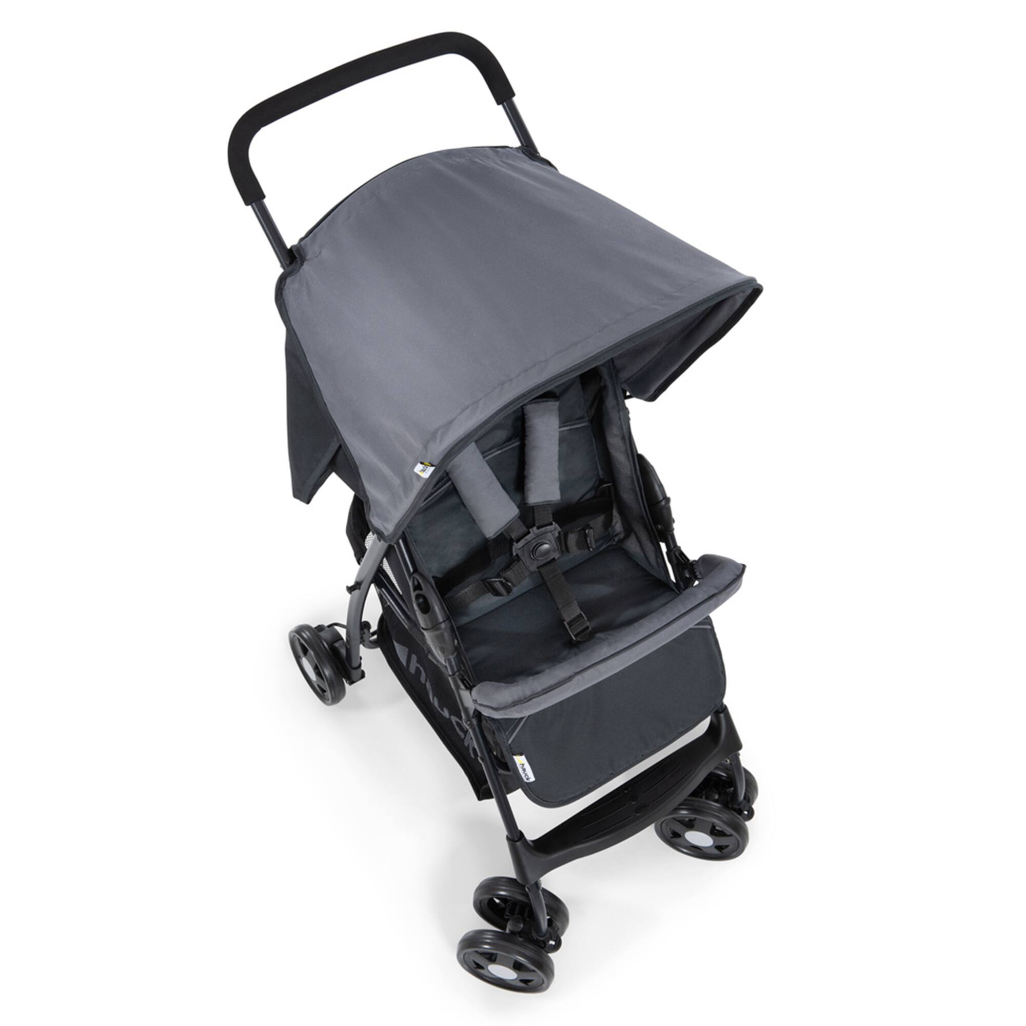 Alt View 4. hauck - hauck Sport T13 Lightweight Compact Foldable Stroller Pushchair, Charcoal Stone.