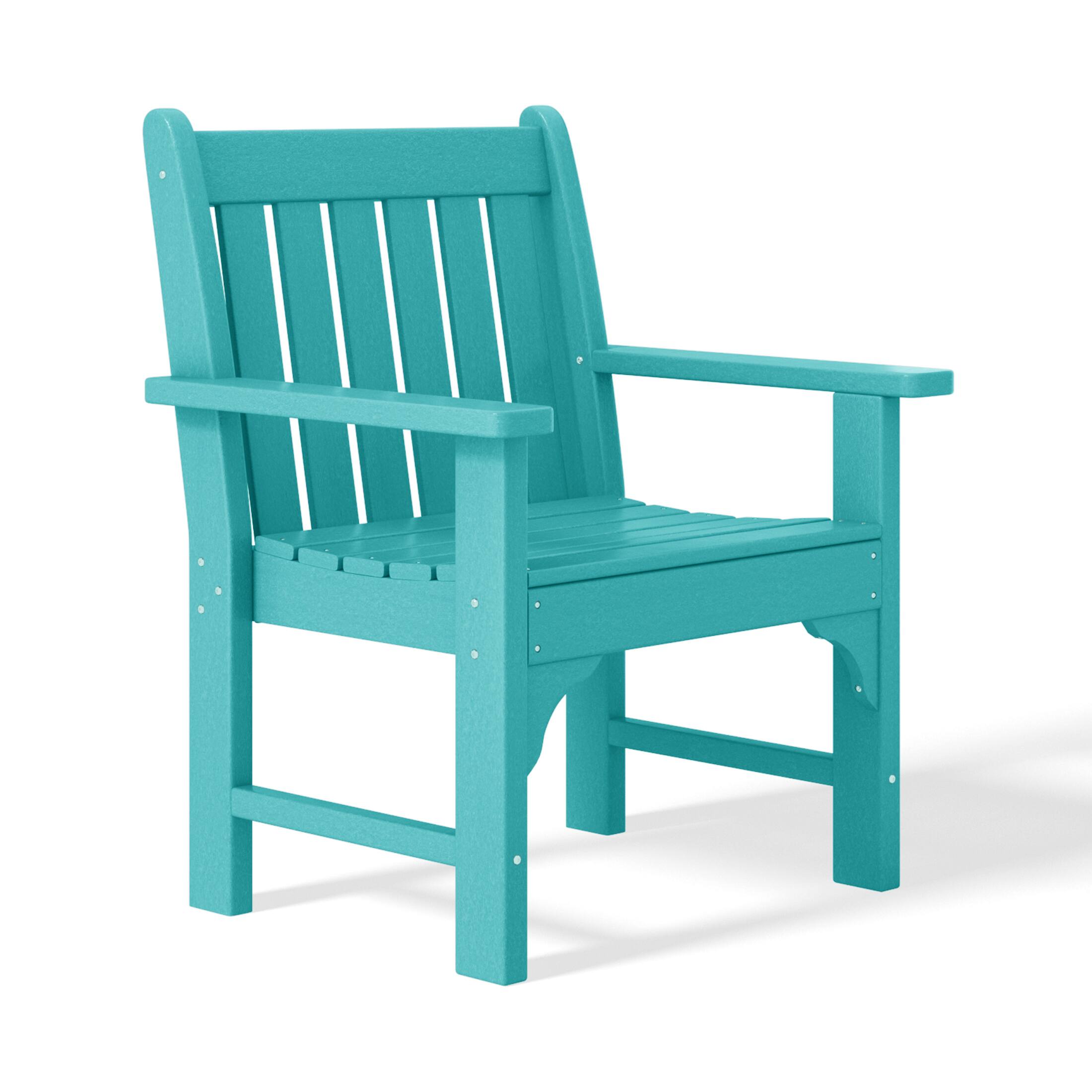 Left. WestinTrends - WestinTrends Malibu 5-Piece HDPE Outdoor Patio Chair and Round Table Dining Set - Turquoise.