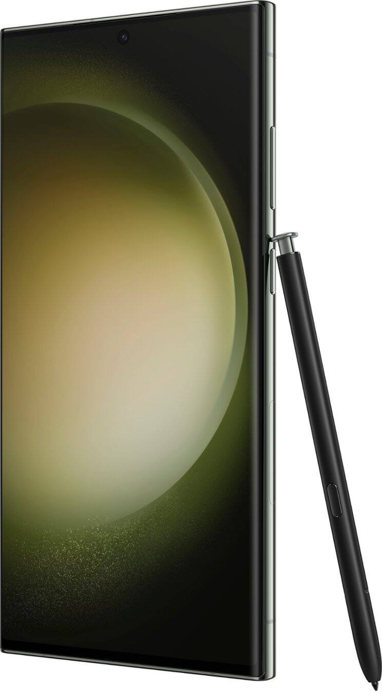 Alt View 3. Samsung - Pre-Owned Excellent Galaxy S23 Ultra 5G 256GB (Unlocked) - Green.