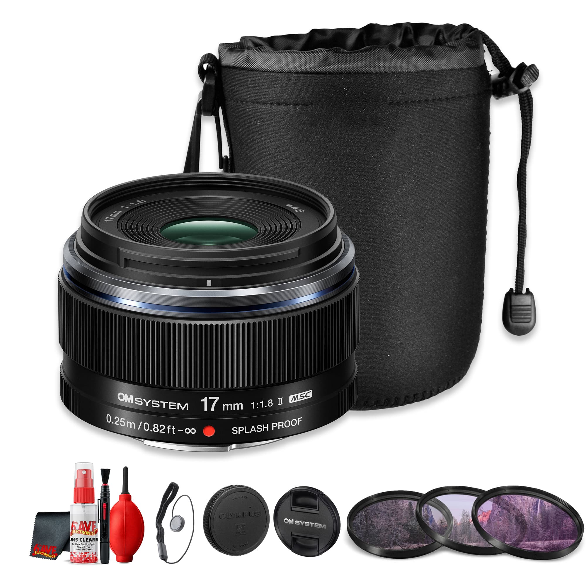 OM System - M.Zuiko Digital 17mm f1.8 II Lens Micro Four Thirds(Bundle) - Black price history on PriceWatchPro