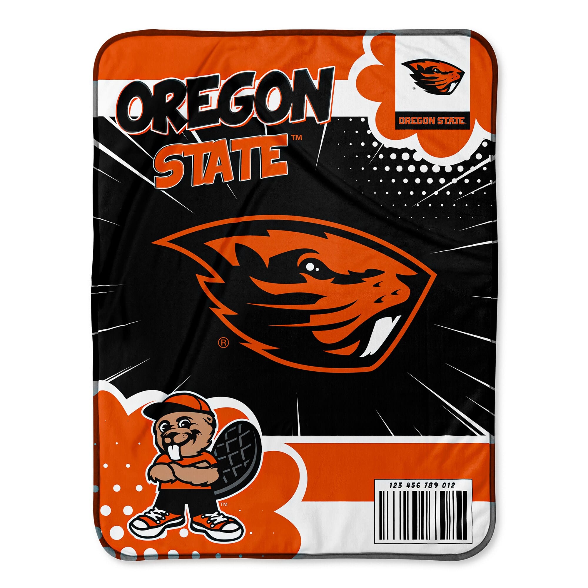Chad & Jake - Oregon State Beavers 30" x 40" Comic Theme Baby Blanket - Multicolor