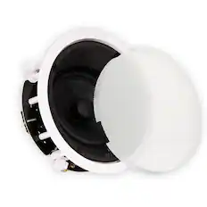Front. Theater Solutions by Goldwood - TSS6A Home Theater Deluxe in Ceiling 6.5" Angled Speaker - Paintable White.