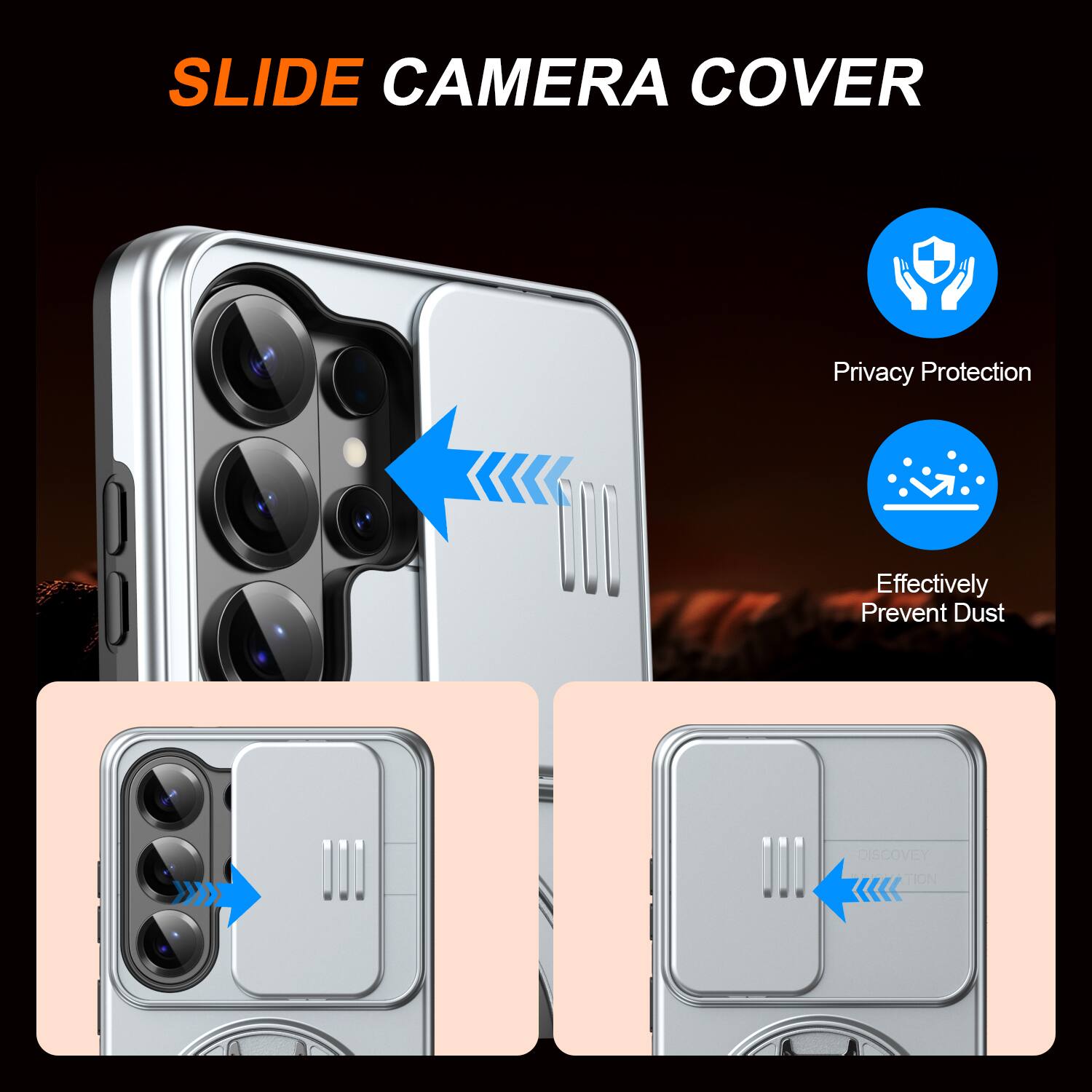 SLIDE CAMERA COVER  
Privacy Protection  
Effectively Prevent Dust