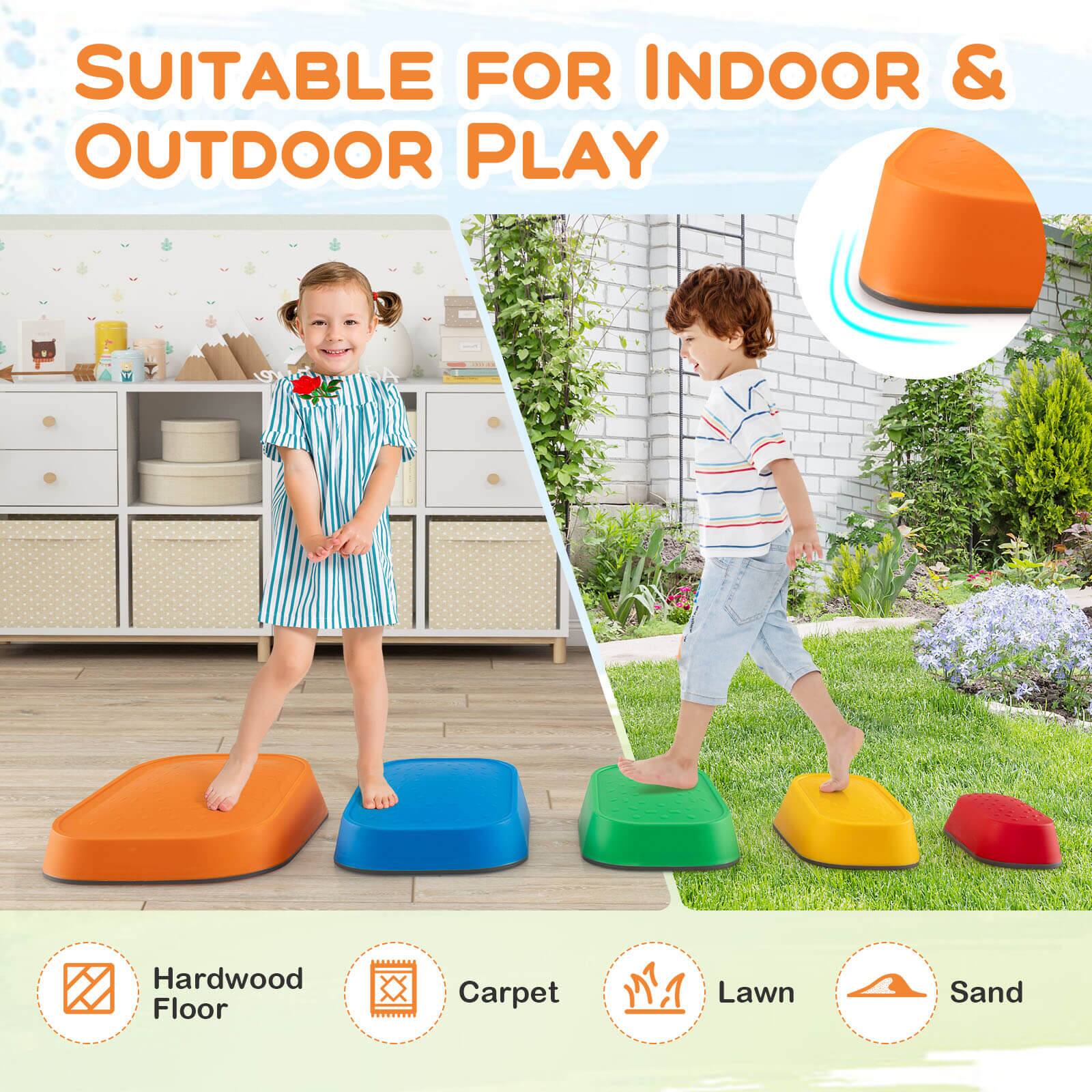 SUITABLE FOR INDOOR & OUTDOOR PLAY

Hardwood Floor  
Carpet  
Lawn  
Sand