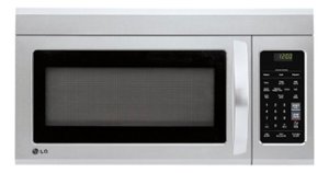 LG - 1.8 Cu. Ft. Over-the-Range Microwave - Stainless steel - Front_Zoom