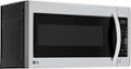 Angle Zoom. LG - 2.0 Cu. Ft. Over-the-Range Microwave with Sensor Cooking and EasyClean - Stainless Steel.
